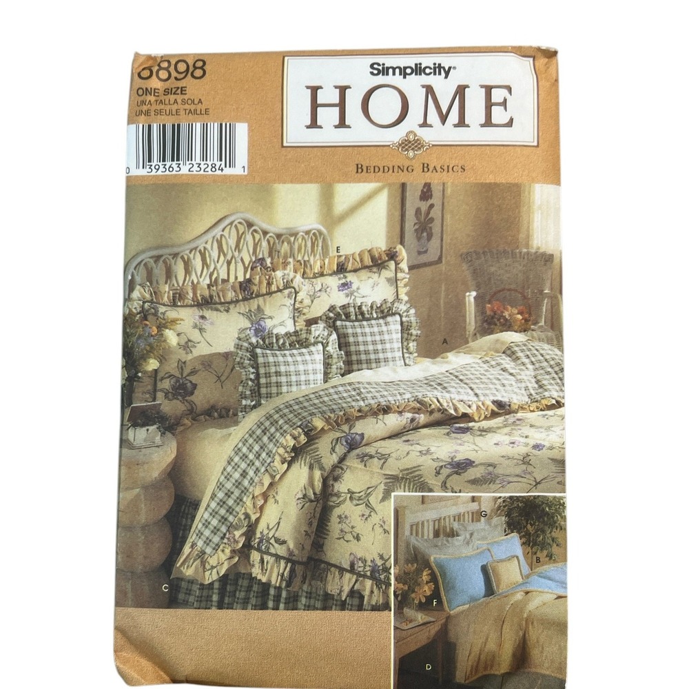 Simplicity Home Pattern 8898 Bedding Basics‎
